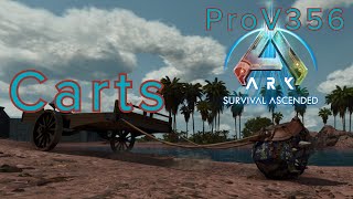 Ark Survival Ascended Carts all Tames able [upl. by Lewellen]