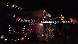 Lichterfest 2024 in AnnabergBuchholz Erzgebirge  4k [upl. by Inahc]