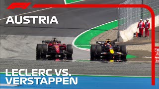 Leclercs HatTrick Of Overtakes On Verstappen  2022 Austrian Grand Prix [upl. by Griffie526]