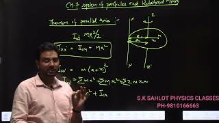 THEOREM OF PARALLEL AXISTHEOREM OF PERPENDICULAR AXIS MOMENT OF INERTIACLASS 11 [upl. by Ody]