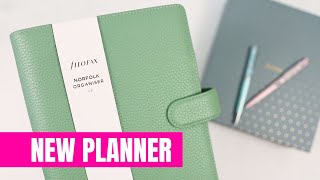 New Planner  Stationary Haul  Filofax Norfolk A5 Leather Organizer [upl. by Cassidy415]