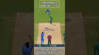 Umran Malik Bowling Style 🔥🤩  Bowing Action  Real Cricket 24 shorts [upl. by Melva]