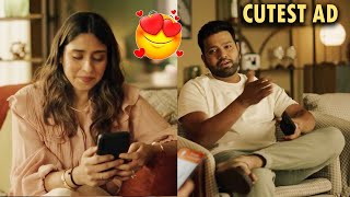 Rohit Sharma And his wife Ritika Sajdeh Latest Cutest AD  Rohit Sharma Ritika Sajdeh [upl. by Losyram]