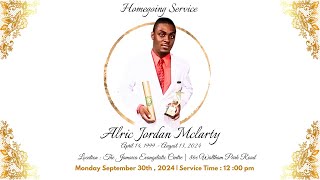 HOME GOING SERVICE  ALRIC JORDON MCLARTY  SEPTEMBER 29 2024  JEC LIVESTREAM [upl. by Udele751]