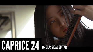 Caprice 24  Niccolò Paganini on classical guitar Cover by Haeun Jang [upl. by Annetta]