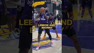 LeBron VS Bronny shorts basketball nba lakers sports athlete [upl. by Morgana334]