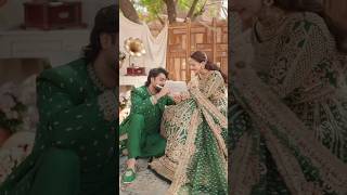 couple love weddingdress couplegoalsmehndi photography haniaamir naziawithfashiondressdesign [upl. by Elleirad]