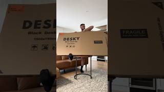 Unboxing Desky Duel Ergo Edge Sit Stand Desk Deskydesk [upl. by Assereht]