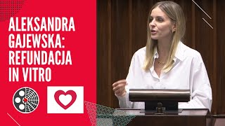 Aleksandra Gajewska  refundacja In vitro [upl. by Irreg]