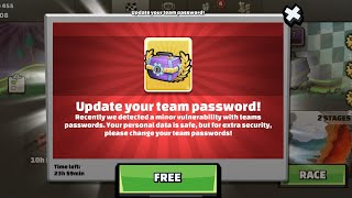 Update your team password And a free Epic chest 🤩Hill climb racing 2 [upl. by Navoj]