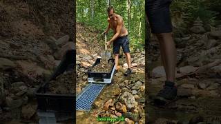 Real Gold Found  Improved Gold Panning in a Mountain Stream GoldPanning RealGold [upl. by Logan]