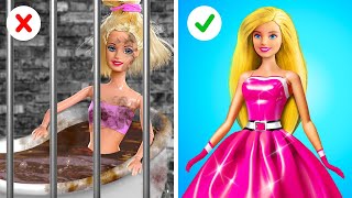 Oh Não Barbie Está na Cadeia Transformação de Rico vs Pobre em Princesa Barbie por 123 GO [upl. by Millicent132]