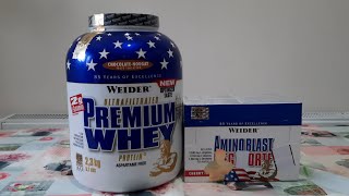 WEİDER AMINOBLAST MEGAFORTE WEİDER PREMİUM WHEY [upl. by Liuqnoj]