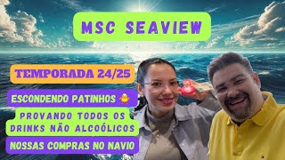 MSC Seaview  VLOG 4 Provamos todos os drinks sem álcool escondemos patinhos e aprontamos muito [upl. by Bil]