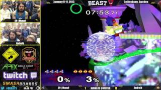 BEAST 5 − C9  Mang0 Falco vs Android Sheik − SSBM Singles Winners Quarter [upl. by Ymme735]