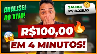 Ganhei 100 REAIS em 4 MINUTOS com essa estratégia  Futebol Virtual Bet365 [upl. by Nuahsar]