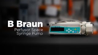 B Braun Perfusor Space Syringe Pump  Overview [upl. by Gottuard181]