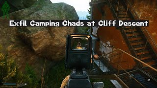 Exfil Camping Cliff Descent for Chads on Reserve CRAZY LOOT  Escape from Tarkov [upl. by Nylecyoj]