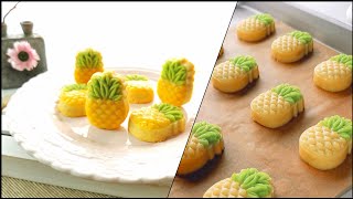 Melt In Your Mouth Cheese Pineapple Tart Cookies  Nastar [upl. by Ydahs]