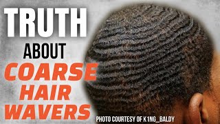 How To Get 360 Waves The Truth About Coarse Hair Wavers Texture [upl. by Llennhoj668]