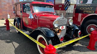 Woodward Dream Cruise  Ferndale  Old Fire Trucks and Police Cars Show [upl. by Enel]