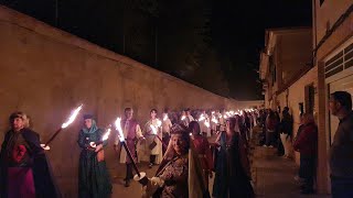 Procesión de las antorchas 2024 Manzanares Medieval [upl. by Marline]