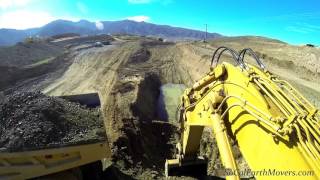 Digging a 25 deep trench Using a CAT 5130B Excavator [upl. by Raynor]