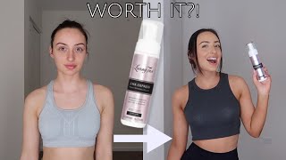 Loving Tan 2 HR Express Self Tanning Mousse Ultra Dark Review  Demo [upl. by Girardo]