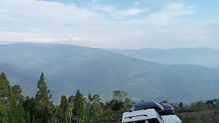 mountain view from walk in clouds homestay Sittong 3 [upl. by Ahsekim]