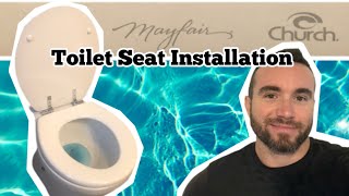 Toilet Seat Installation Instructions for Mayfair Statite [upl. by Norbie703]