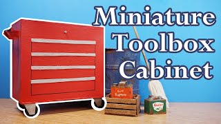 Making Workshop Miniatures Toolbox Cabinet [upl. by Terrie472]