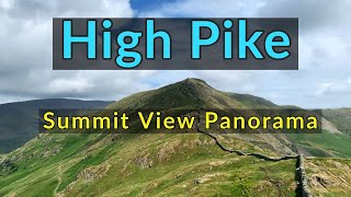 High Pike Fairfield Horseshoe  Labelled Summit View Panorama  Lake District Wainwright Fells [upl. by Lzeil]