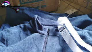 Men Hiking Fleece HalfZip MH100 Deep Blue  Review Men tracking fleece  Decathlon clothes [upl. by Petrina907]