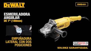 Pulidora 7 DWE491 B3 DeWalt en EQUIPMASTER [upl. by Araes]