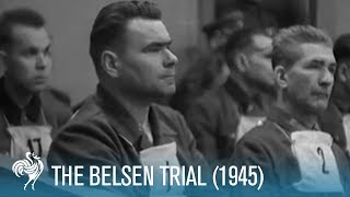 The Belsen Trial War Crimes of the SS 1945  British Pathé [upl. by Lleder967]