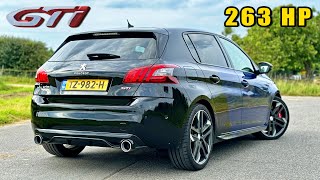 Peugeot 308 GTI  REVIEW on AUTOBAHN [upl. by Brittain227]