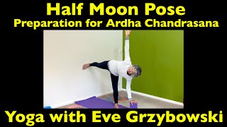 Half Moon Pose Preparation for Ardha Chandrasana [upl. by Yeltneb]