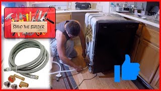 Como Instalar un Lavavajillas o Lavaplatos Electrico  How to Replace a Dishwasher [upl. by Yrffej]