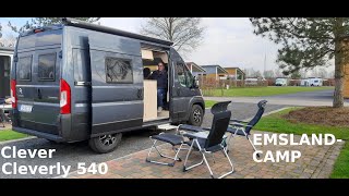 EMSLANDCAMP  mit dem Clever Cleverly 540  Campingplatz in Niedersachsen  Ostern 2023  Teil 1 [upl. by Ila47]