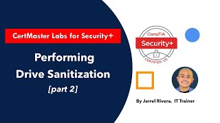 CompTIA Security labs  Performing Drive Sanitization  part 2 [upl. by Alba616]