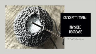 Invisible Decrease  Crochet Stitch [upl. by Ardnaek]