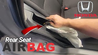 2021 Honda Civic How to Remove Back Seat Airbag Remove airbag hondaairbag [upl. by Godding]