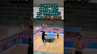 Fire Shots 🔥 My Opponent has Some Serious Skills in Ping Pong 😲 shorts pingpong [upl. by Takeo922]