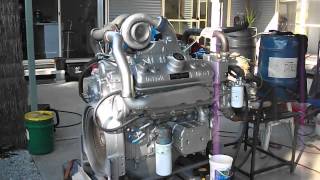 Detroit Diesel 8V92 rebuild first start up  Service Manual link [upl. by Yule]