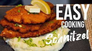 Chicken schnitzel home made cheap and delicious🇩🇪German style💯Easy Cooking [upl. by Karolyn]