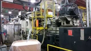 Milacron 2200 ton New 2005 Injection Molding Machine [upl. by Ociram]