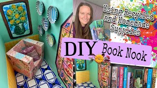 How to make a DIY Book Nook  Bookshelf Insert In depth Artist 3D Art Tutorial [upl. by Lorelie663]