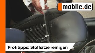 Flecken von Stoffsitzen entfernen  mobilede Profitipps [upl. by Naeroled]