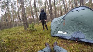 Winter Camping In Insulated Tent [upl. by Razaile]