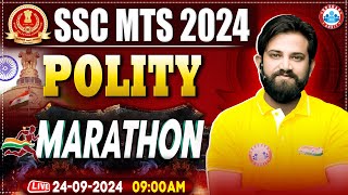 SSC MTS GK GS Marathon Class 2024  SSC MTS Marathon Classes 2024  Polity for SSC MTS By Naveen Sir [upl. by Lippold]